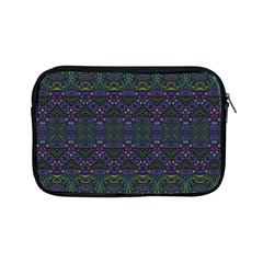 Boho Purple Green Pattern Apple Ipad Mini Zipper Cases by SpinnyChairDesigns