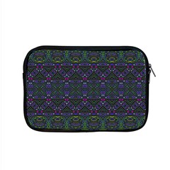 Boho Purple Green Pattern Apple Macbook Pro 15  Zipper Case by SpinnyChairDesigns