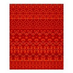 Boho Red Orange Shower Curtain 60  X 72  (medium)  by SpinnyChairDesigns