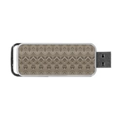 Boho Khaki  Portable Usb Flash (one Side) by SpinnyChairDesigns