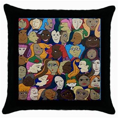 Sisters2020 Throw Pillow Case (black) by Kritter