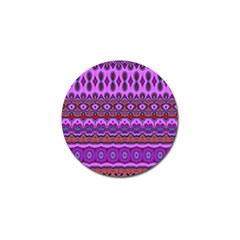 Boho Magenta Pattern Golf Ball Marker (10 Pack) by SpinnyChairDesigns