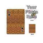 Boho Sunflower Print Playing Cards 54 Designs (Mini) Front - Spade6