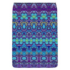 Boho Purple Blue Teal Floral Removable Flap Cover (s) by SpinnyChairDesigns