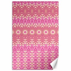 Boho Pink Floral Pattern Canvas 20  X 30  by SpinnyChairDesigns