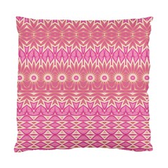 Boho Pink Floral Pattern Standard Cushion Case (one Side) by SpinnyChairDesigns