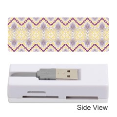 Boho Violet Yellow Memory Card Reader (stick) by SpinnyChairDesigns