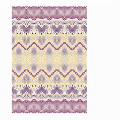 Boho Violet Yellow Large Garden Flag (two Sides) by SpinnyChairDesigns