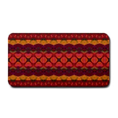 Boho Red Gold Medium Bar Mats by SpinnyChairDesigns