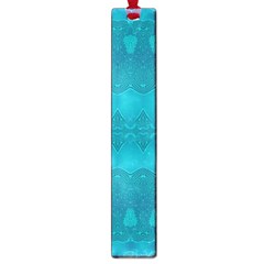 Boho Teal Pattern Large Book Marks by SpinnyChairDesigns