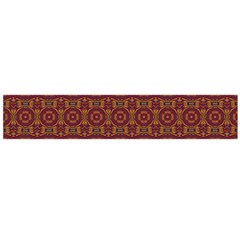 Boho Red Gold Large Flano Scarf  by SpinnyChairDesigns