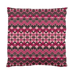 Boho Pink Grey  Standard Cushion Case (one Side) by SpinnyChairDesigns