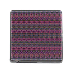 Boho Pink Mauve Blue Memory Card Reader (square 5 Slot) by SpinnyChairDesigns