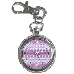 Boho Violet Purple Key Chain Watches by SpinnyChairDesigns