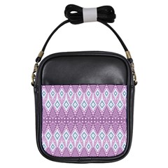 Boho Violet Purple Girls Sling Bag