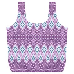 Boho Violet Purple Full Print Recycle Bag (XXXL)