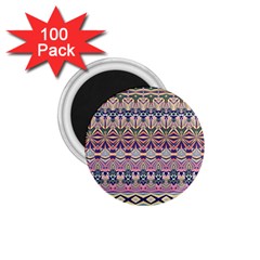Colorful Boho Pattern 1 75  Magnets (100 Pack) 
