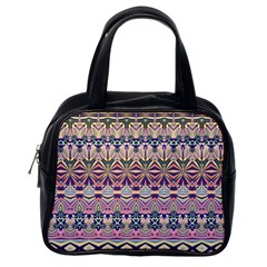 Colorful Boho Pattern Classic Handbag (one Side) by SpinnyChairDesigns