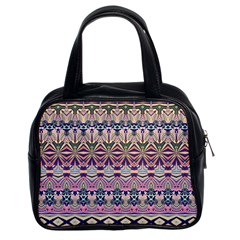 Colorful Boho Pattern Classic Handbag (two Sides) by SpinnyChairDesigns