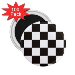 Chequered Flag 2 25  Magnets (100 Pack)  by abbeyz71