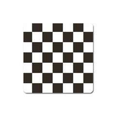 Chequered Flag Square Magnet by abbeyz71