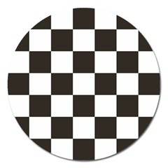 Chequered Flag Magnet 5  (round) by abbeyz71