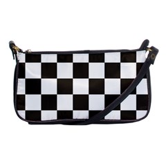 Chequered Flag Shoulder Clutch Bag