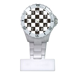 Chequered Flag Plastic Nurses Watch by abbeyz71