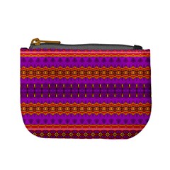 Boho Magenta And Gold Mini Coin Purse by SpinnyChairDesigns