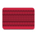 Crimson Red Pattern Plate Mats 18 x12  Plate Mat