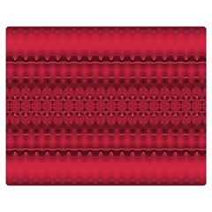 Crimson Red Pattern Double Sided Flano Blanket (medium)  by SpinnyChairDesigns