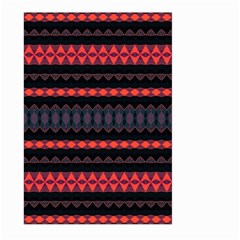 Boho Orange Black Large Garden Flag (two Sides) by SpinnyChairDesigns