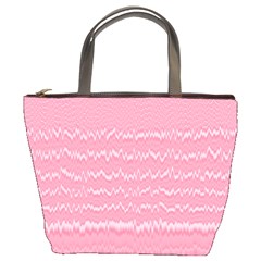 Boho Pink Stripes Bucket Bag by SpinnyChairDesigns