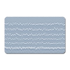 Boho Faded Blue Stripes Magnet (rectangular) by SpinnyChairDesigns