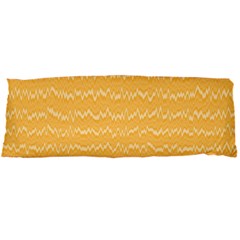 Boho Saffron Yellow Stripes Body Pillow Case Dakimakura (two Sides) by SpinnyChairDesigns