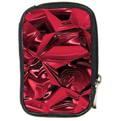 Candy Apple Crimson Red Compact Camera Leather Case by SpinnyChairDesigns