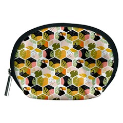 Hexagon Tropical Pattern Accessory Pouch (medium)