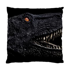 Trex Dinosaur Head Dark Poster Standard Cushion Case (two Sides) by dflcprintsclothing