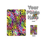 Colorful Jungle Pattern Playing Cards 54 Designs (Mini) Front - Heart3