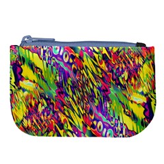 Colorful Jungle Pattern Large Coin Purse by SpinnyChairDesigns