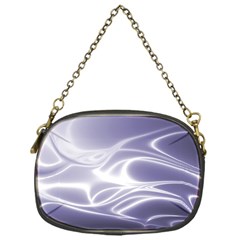 Violet Glowing Swirls Chain Purse (one Side) by SpinnyChairDesigns