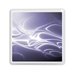 Violet Glowing Swirls Memory Card Reader (square) by SpinnyChairDesigns