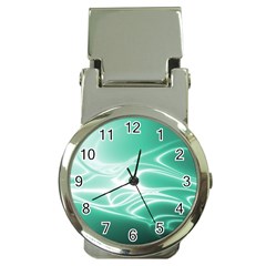 Biscay Green Glow Money Clip Watches by SpinnyChairDesigns