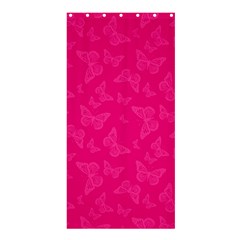 Magenta Pink Butterflies Pattern Shower Curtain 36  x 72  (Stall) 