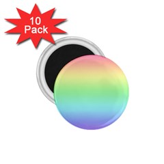 Pastel Rainbow Ombre 1 75  Magnets (10 Pack) 