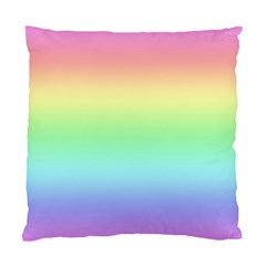 Pastel Rainbow Ombre Standard Cushion Case (two Sides) by SpinnyChairDesigns