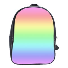 Pastel Rainbow Ombre School Bag (large) by SpinnyChairDesigns