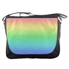 Pastel Rainbow Ombre Messenger Bag by SpinnyChairDesigns