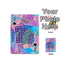 Boho Patchwork Playing Cards 54 Designs (mini) by SpinnyChairDesigns