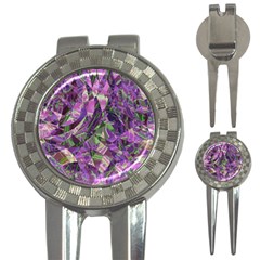 Boho Violet Mosaic 3-in-1 Golf Divots by SpinnyChairDesigns